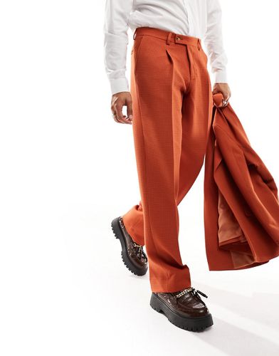 Pantalon de costume gaufrés - brûlé - Viggo - Modalova