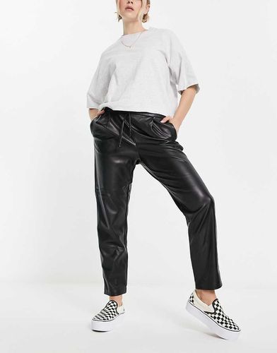 Pantalon de jogging en imitation cuir - Vila - Modalova