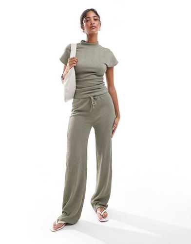 Pantalon d'ensemble ample et stretch - Taupe - Vila - Modalova