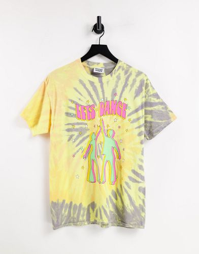 T-shirt oversize en tie-dye à imprimé danse - Vintage Supply - Modalova