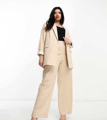 Blazer aspect lin - Taupe - Yours - Modalova