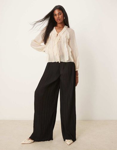 Pantalon d'ensemble oversize à taille haute et surjets - Yas - Modalova