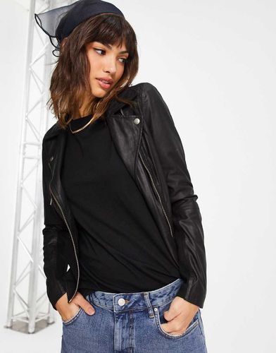 Y.A.S - Sophie - Veste en cuir doux - Yas - Modalova