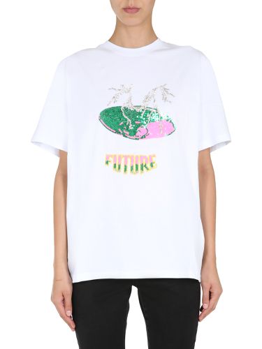 Msgm round neck t-shirt - msgm - Modalova