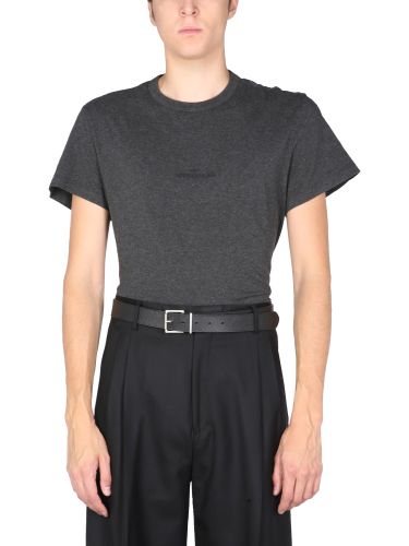 T-shirt with embroidered logo - maison margiela - Modalova