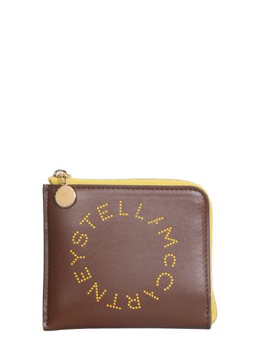 Wallet with logo and zip - stella mccartney - Modalova