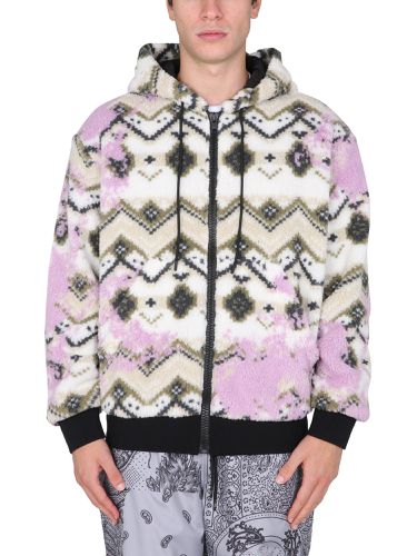Msgm fleece sherpa jacket - msgm - Modalova