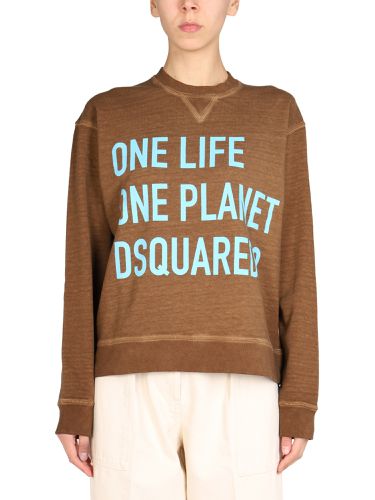 Dsquared one life" sweatshirt - dsquared - Modalova