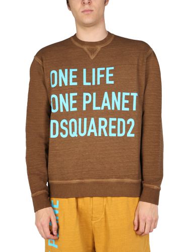 One life one planet" sweatshirt - dsquared - Modalova