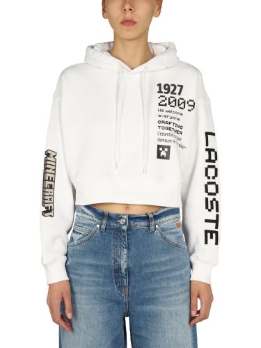 Lacoste x minecraft sweatshirt - lacoste live - Modalova