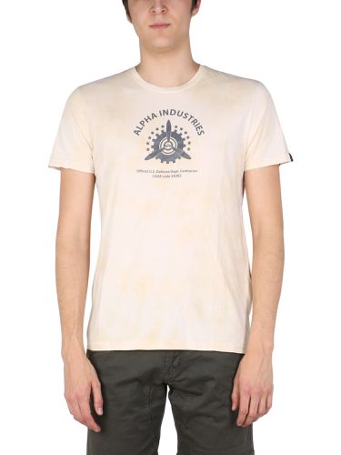 Alpha industries logo print t-shirt - alpha industries - Modalova