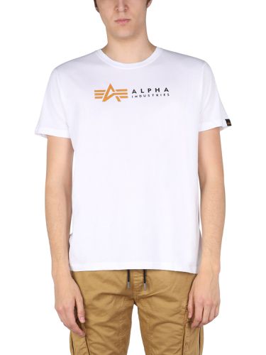 Alpha industries logo print t-shirt - alpha industries - Modalova