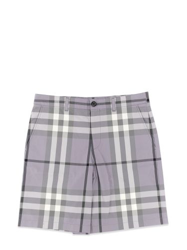 Bermuda shorts with tartan pattern - burberry - Modalova