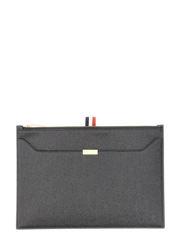 Thom browne leather briefcase - thom browne - Modalova