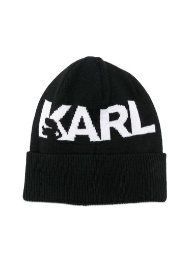 Karl lagerfeld beanie hat with logo - karl lagerfeld - Modalova
