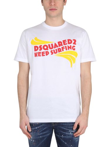Dsquared logo print t-shirt - dsquared - Modalova