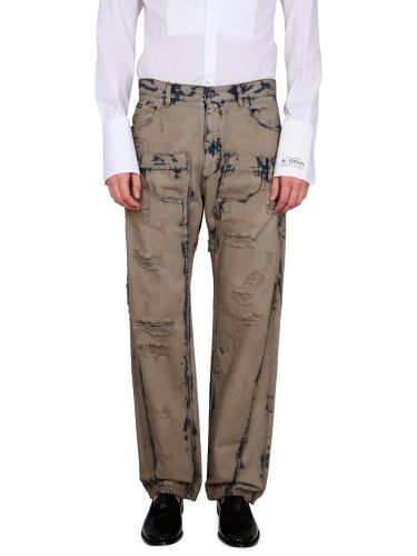 Patchwork denim jeans - dolce & gabbana - Modalova