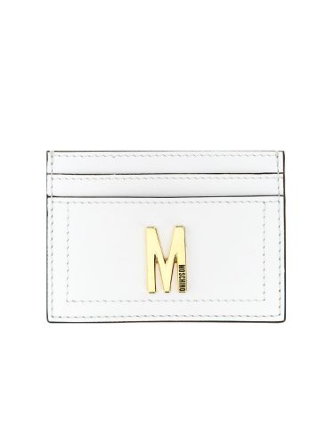Moschino leather card holder - moschino - Modalova