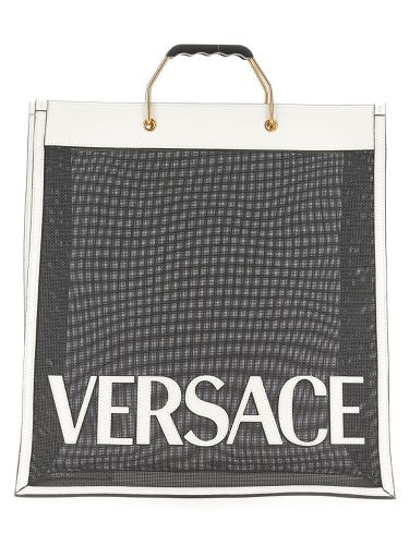Versace shopper bag with logo - versace - Modalova