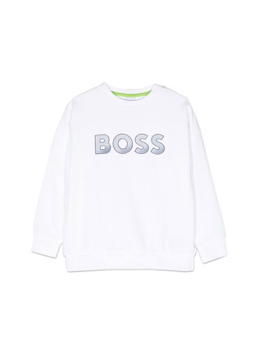 Boss logo crewneck sweatshirt - boss - Modalova