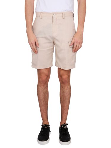 Linen bermuda shorts - brunello cucinelli - Modalova