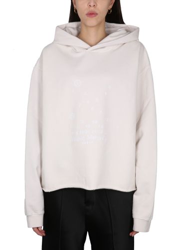 Sweatshirt with logo embroidery - maison margiela - Modalova