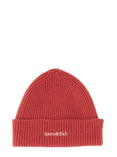 Beanie hat with logo embroidery - sporty & rich - Modalova