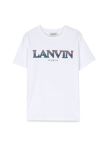 Lanvin two-tone mc logo t-shirt - lanvin - Modalova