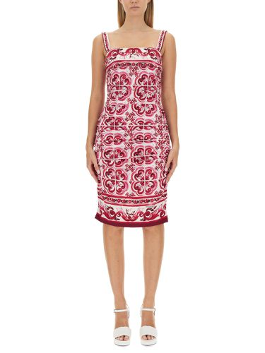 Majolica print dress - dolce & gabbana - Modalova