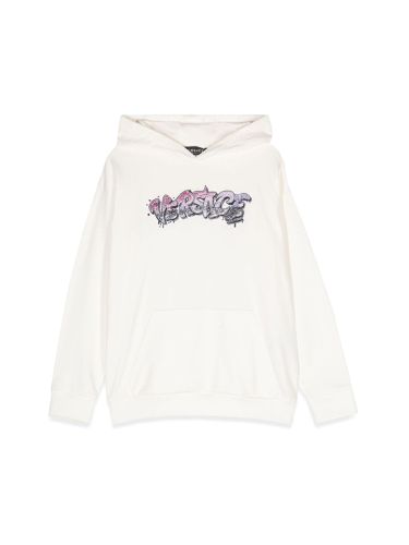 Versace logo hoodie - versace - Modalova