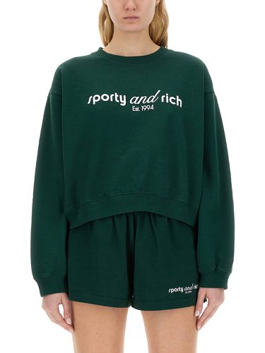 Sporty & rich sweatshirt with logo - sporty & rich - Modalova