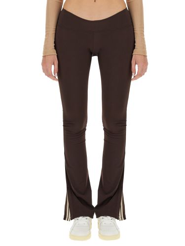 Flared leggings with sweetheart waist - palm angels - Modalova