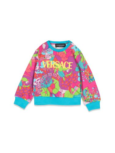 Versace floral crewneck sweatshirt - versace - Modalova