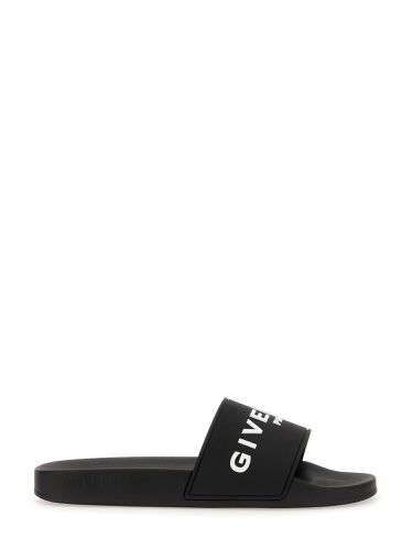 Givenchy slide sandal with logo - givenchy - Modalova