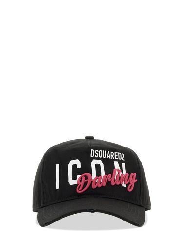 Dsquared baseball hat with d2 patch - dsquared - Modalova