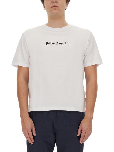 Palm angels t-shirt with logo - palm angels - Modalova