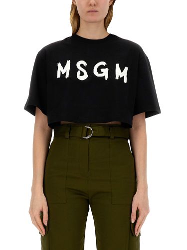 Msgm t-shirt with logo - msgm - Modalova