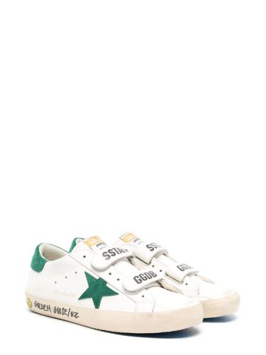 Old school leather upper suede star and heel - golden goose - Modalova