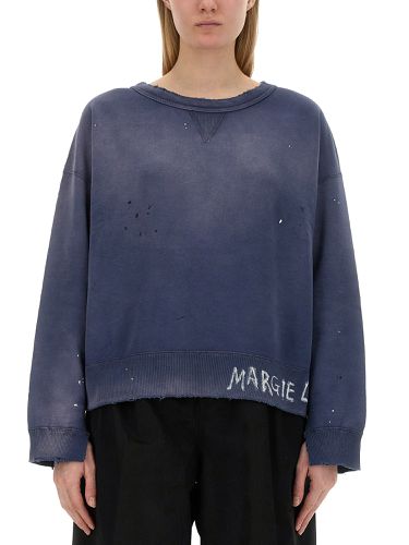 Sweatshirt with logo - maison margiela - Modalova