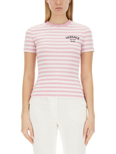 Versace nautical stripe t-shirt - versace - Modalova