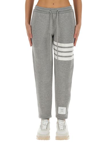 Thom browne cotton fleece pants - thom browne - Modalova