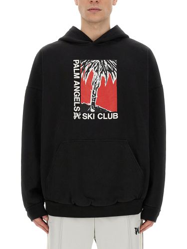 Palm ski club print sweatshirt - palm angels - Modalova