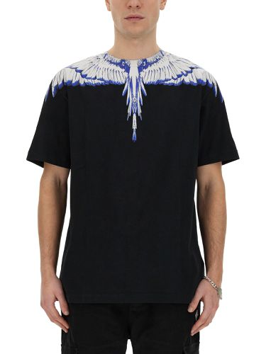 T-shirt with "icon wings" print - marcelo burlon county of milan - Modalova