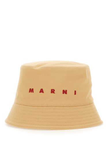Marni bucket hat with logo - marni - Modalova