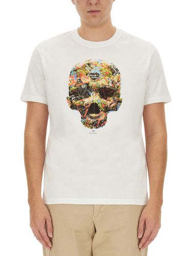 Skull print t-shirt - ps by paul smith - Modalova