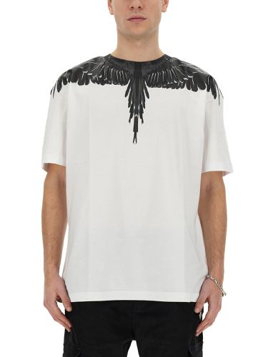 T-shirt with "icon wings" print - marcelo burlon county of milan - Modalova