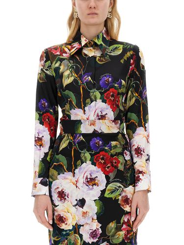 Rose garden print shirt - dolce & gabbana - Modalova