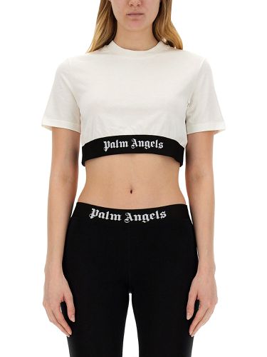 Palm angels cropped t-shirt - palm angels - Modalova