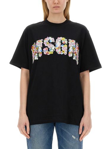 Msgm t-shirt with logo - msgm - Modalova