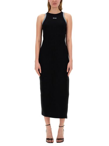 Msgm dress with logo - msgm - Modalova